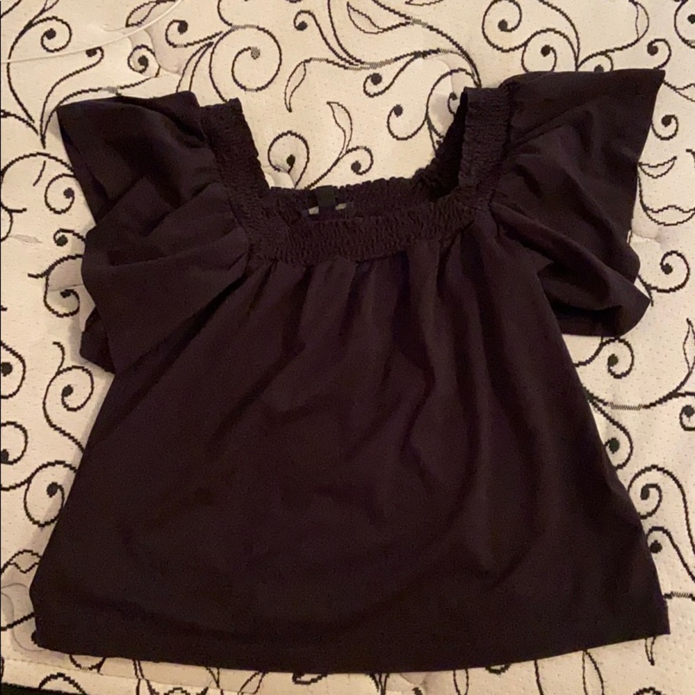 Off the shoulder, j crew blouse